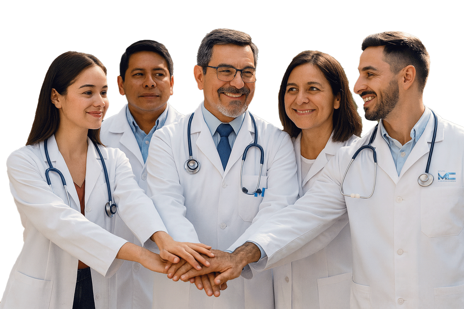 Doctor atendiendo paciente