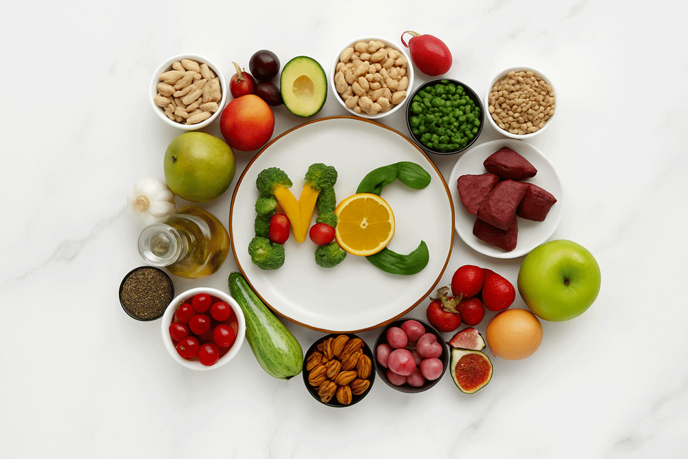 Nutricionista explicando un plan de alimentación a una paciente